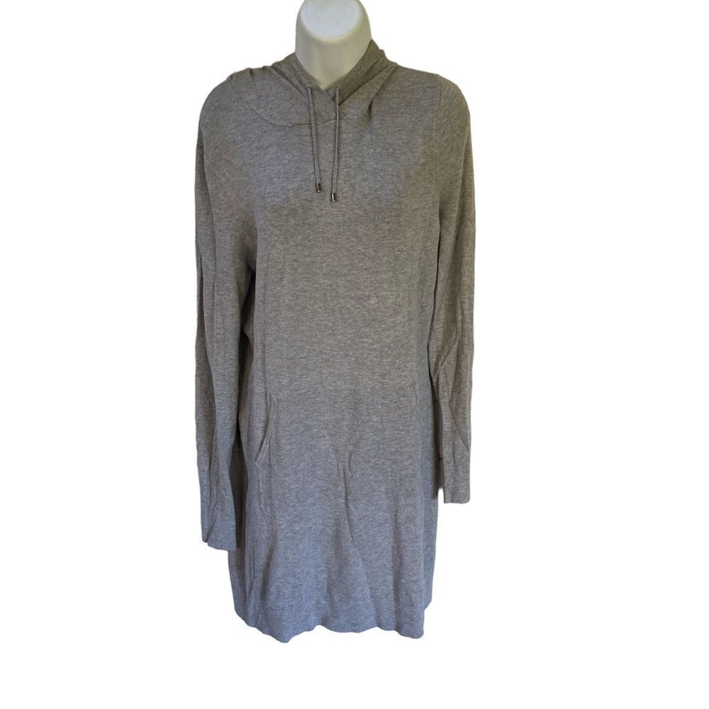 Fabletics Yukon Soft Brushed Fleece Hoodie Dress with Kangaroo Pocket